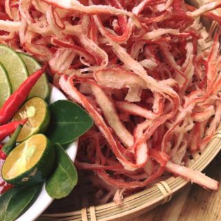 Khô mực hấp nuoc dừa