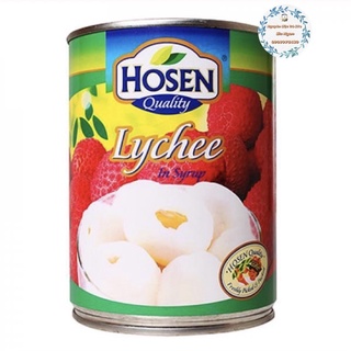 Vải ngâm đường Hosen đóng hộp 565g pha trà vải
