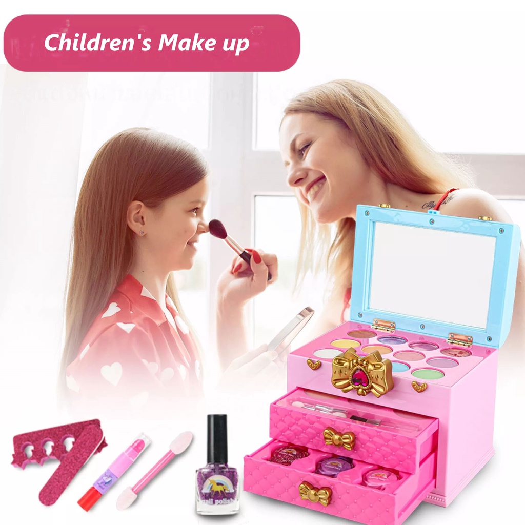 Bộ Đồ Chơi Trang Điểm Làm Đẹp An Toàn Cho Bé