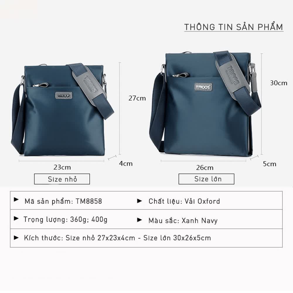 [RẺ VÔ ĐỐI ] Túi Đeo Chéo Nam Siêu Hot Không Nhắn Chống Bụi Vải Oxford TMOOS TM8858 | BigBuy360 - bigbuy360.vn