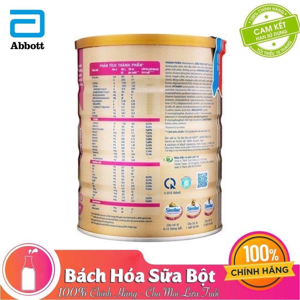 Sữa bột Abbott Similac Total Comfort 1+ 820g