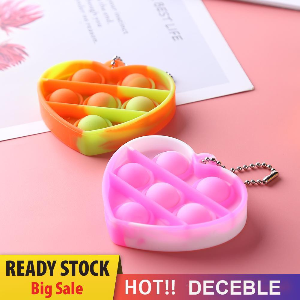 Pop It Fidget Đồ chơi Push Bubble Keychain Anti Stress Đồ chơis Fidget Sensory Game Stress Relief Đồ chơi