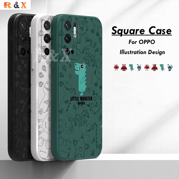 Ốp điện thoại cho OPPO A16 A15 A15S A54 A94 A93 A53 2020 A52 A92 A5S A12 A7 A1K A3S F9 RENO 6 RENO4F RENO5F