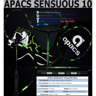 VỢT CẦU LÔNG APACS SENSUOUS 10