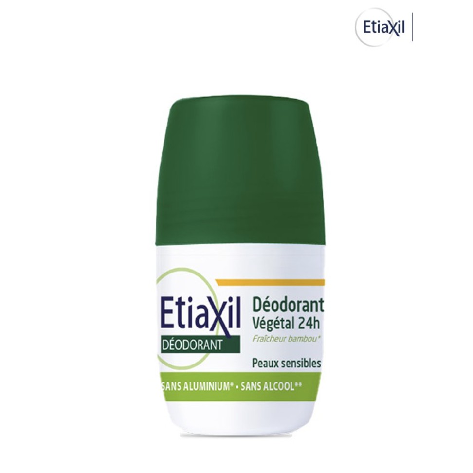 Lăn Khử Mùi Ngăn Mồ Hôi Chiết Xuất Nha Đam Etiaxil Deodorant Vegetal 24h Roll-On 50ML