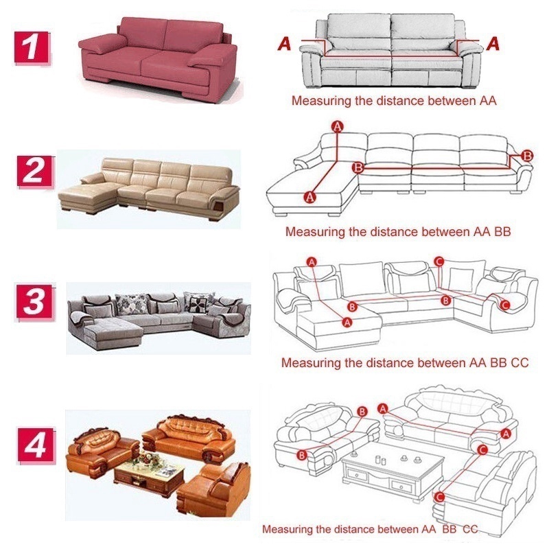 Bọc Ghế Sofa Phong Cách Retro 2019 Ấm Áp 1-4