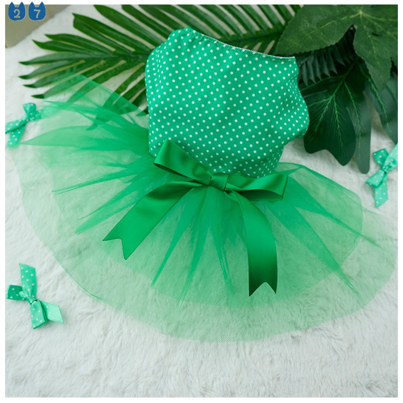 Đầm Xòe Thắt Nơ Dễ Thương Cho Thú Cưng 27 Size XS-2XL