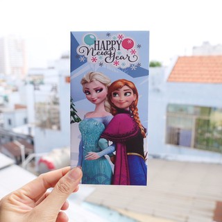 SET BAO LÌ XÌ HOẠT HÌNH SPIDER MAN ELSA KITTY - MUA 5 TẶNG 1