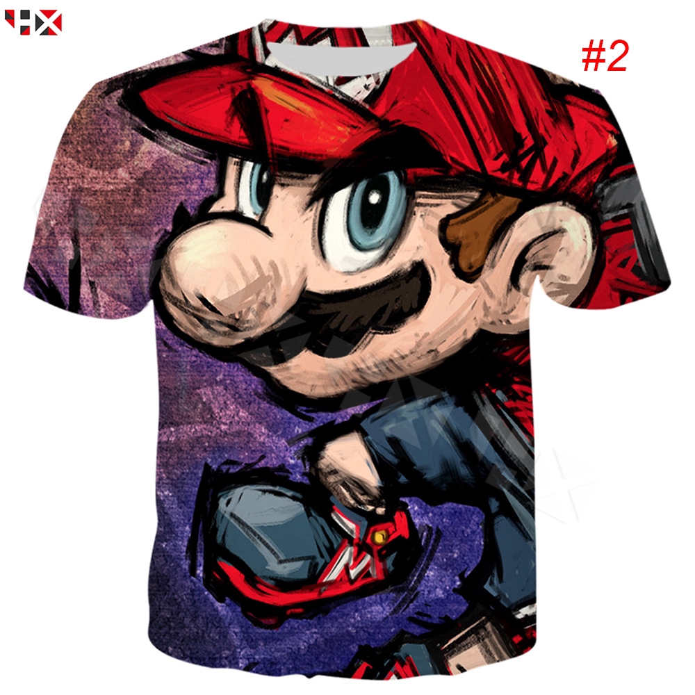 CLOOCL Game Super Mario 3D Men T-Shirts