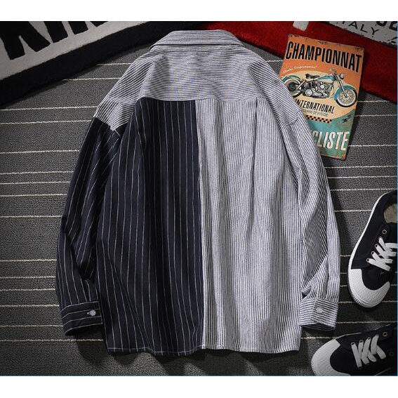 Áo Khoác Blazer Tay Dài Kẻ Sọc Nhiều Màu Cho Nam