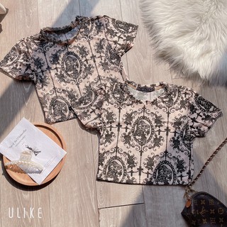 Áo kiểu croptop phối màu 3d cực xinh , chất thun gân mềm mịn