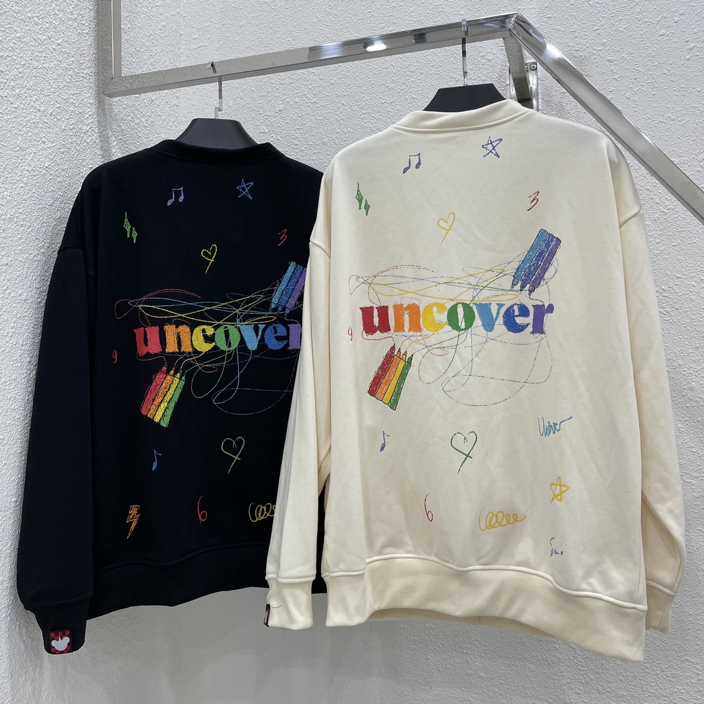 Áo Khoác Nỉ Cardigan Jacket UNCOVER Crayon Bút Sáp Full Tag Vải Unisex - Gin store