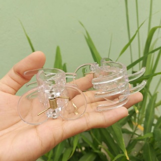 Kẹp tóc 5 răng tròn trong suốt (Loại 1)