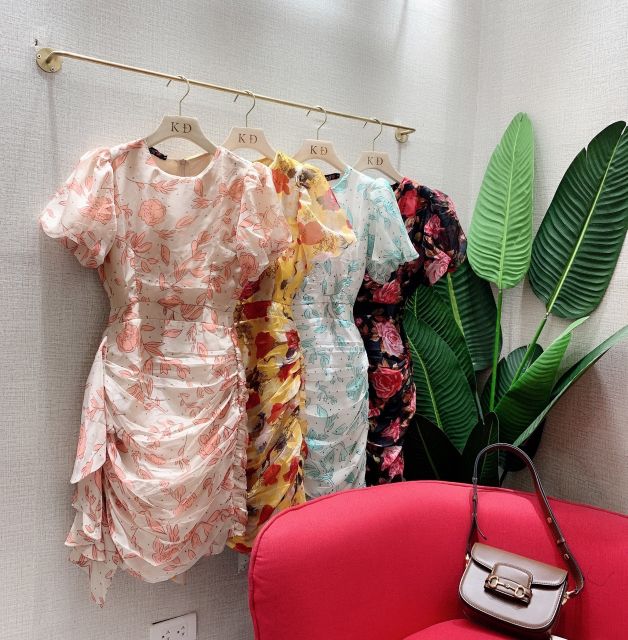 Váy hoa quấn body A400.480