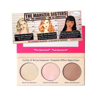 Palette Tạo khối phấn má và highlight The Balm Manizer Sisters