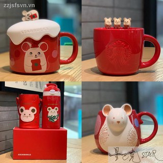 NEW STARBUCKS Ly Nước Starbuck Năm Mới 2020 Họa Tiết Dễ Thương