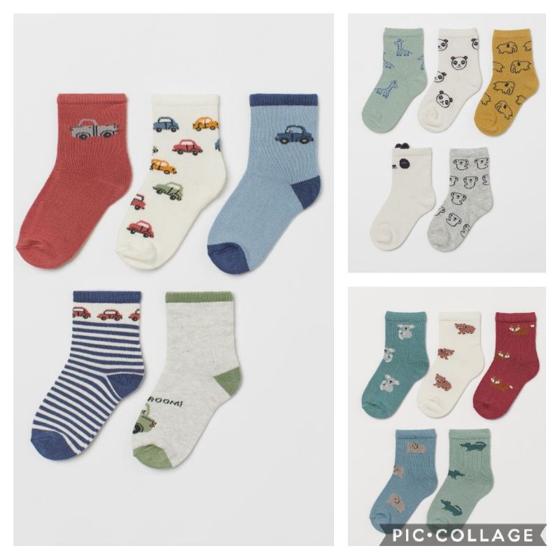 SET 5 ĐÔI TẤT HM AUTHENTIC CHO BÉ