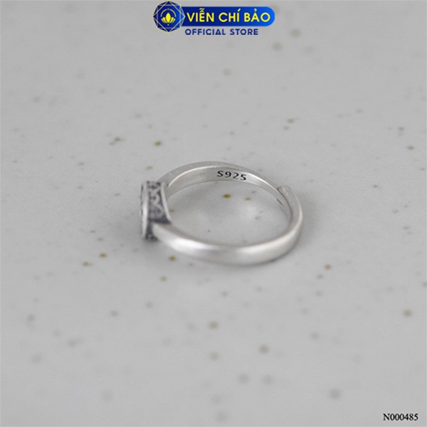 Nhẫn bạc nữ Chủng tử Chữ Om chất liệu bạc Thái 925 thời trang phụ kiện trang sức nữ thương hiệu Viễn Chí Bảo N000485