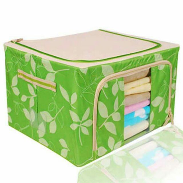 [ SIÊU KHUYẾN MẠI ] Hộp đựng đồ living box khung sắt vải dù 55L đựng đồ, chăn màn, quần áo bền đẹp và chắc chắn.
