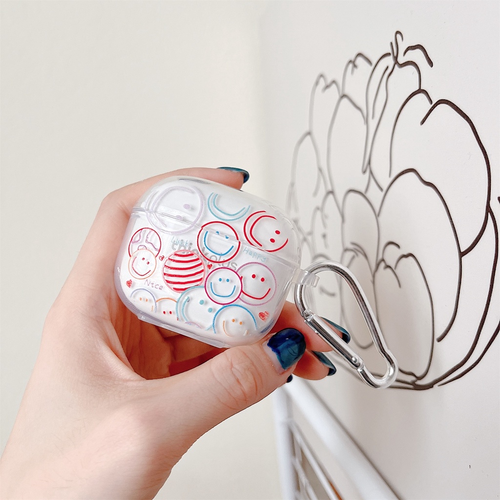 Vỏ Bảo Vệ Hộp Sạc Tai nghe không dây Lenovo Thinkplus LP40 S / LP40 PRO Bằng TPU Mềm Trong Suốt Họa Tiết Hoạt Hình Dễ Thương