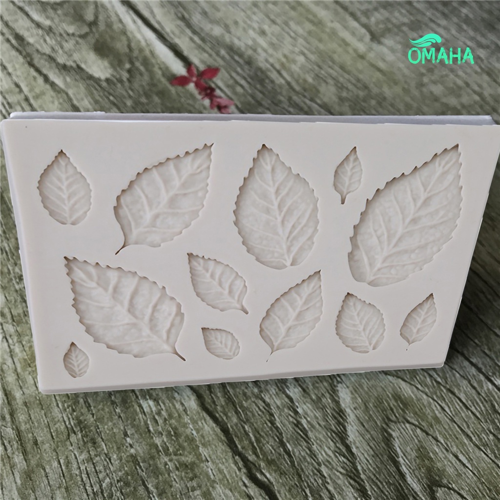 Khuôn Silicone Làm Bánh Hình Chiếc Lá Cách Nhiệt Tiện Dụng DIY