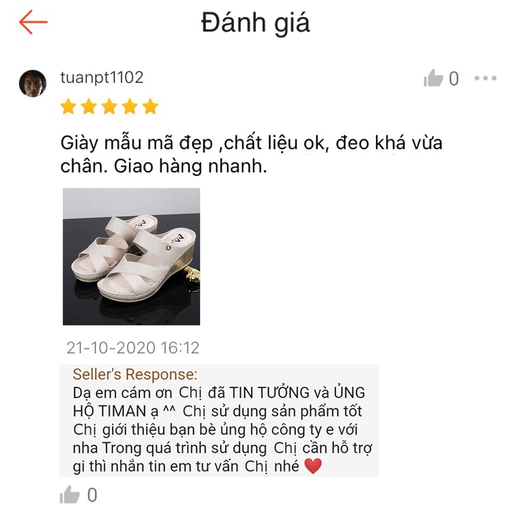 Dép nữ đế xuồng quai hậu bánh mì cao gót quai ngang lê xỏ ngón thời trang thiết kế sục đẹp bảo hành 1 năm P76 TIMAN