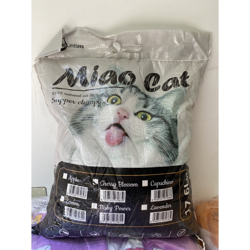 Cát vệ sinh cho mèo cát đất sét Miao Cat- 17.6L và HelloCat 10L- Cát vệ sinh mèo thấm hút khử mùi tốt - Hoshi Pet