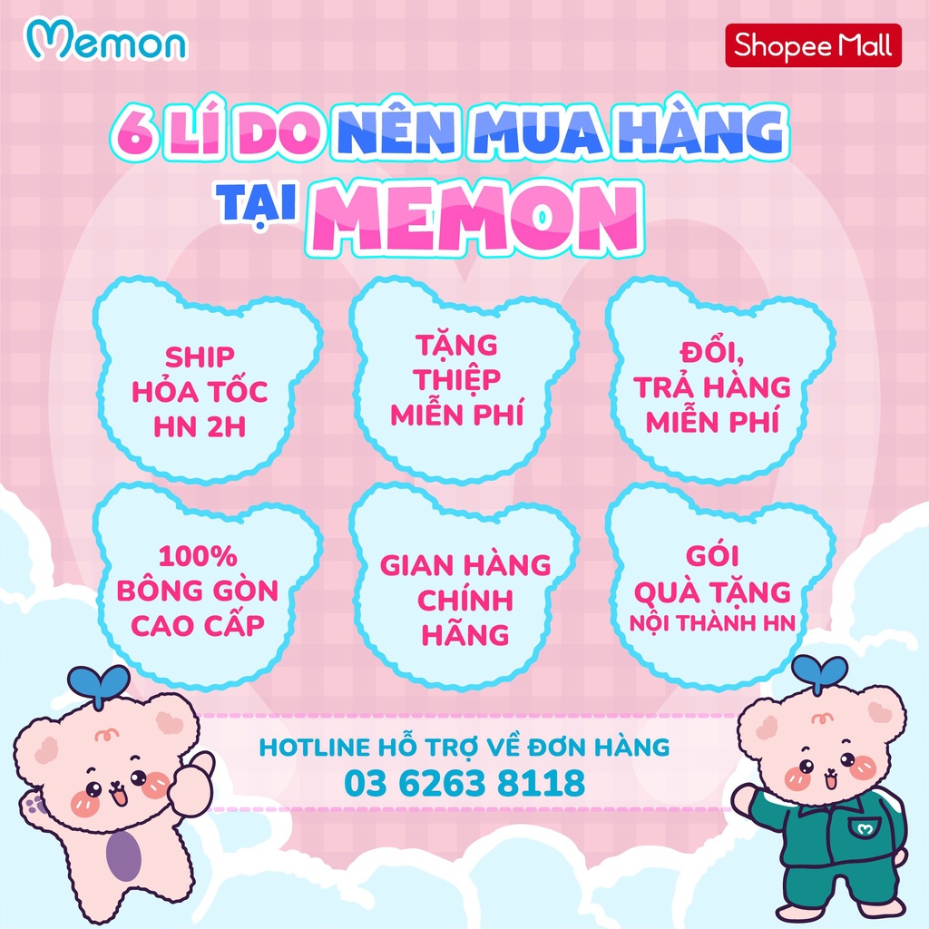 Voi Bông Đứng Cao Cấp Memon