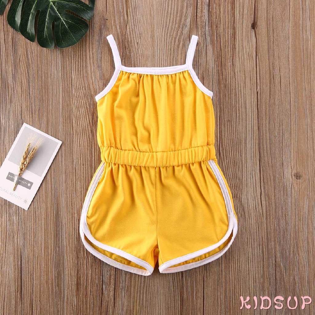 Jumpsuit Sát Nách Cho Bé Gái 1-5 Tuổi