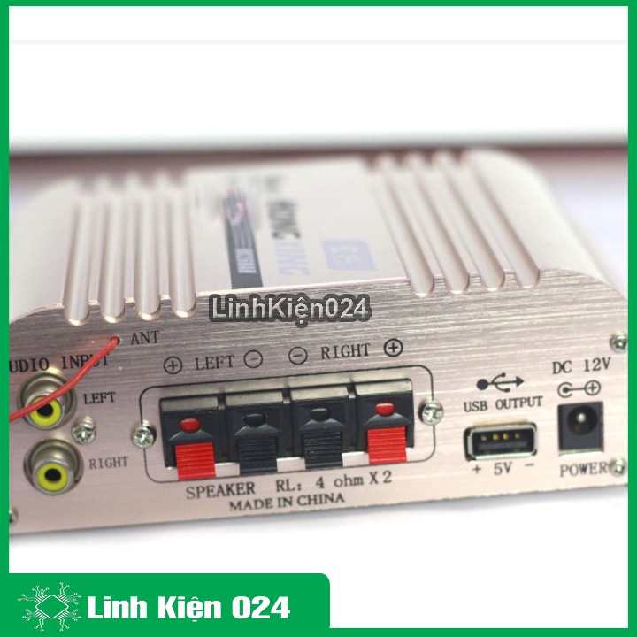 Mạch Âm Ly 12V Công Suất Lớn HX268 500W+500W FM/USB