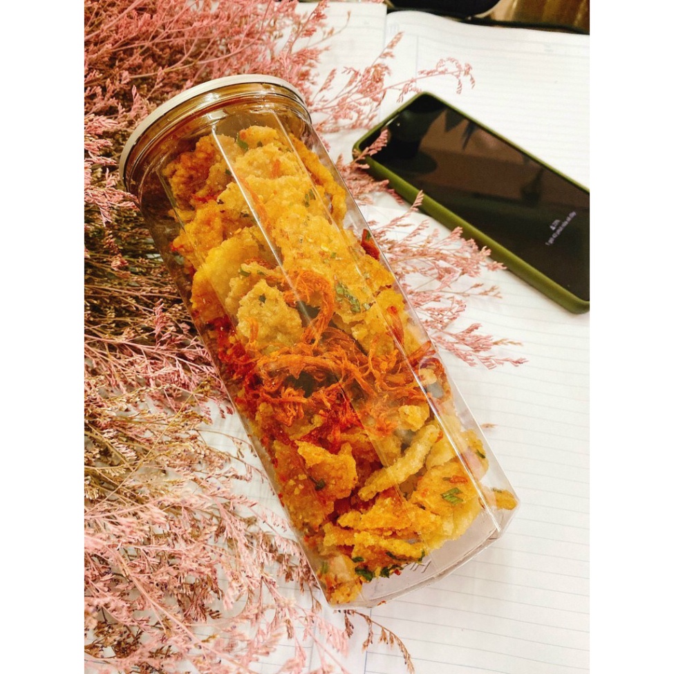 Cơm cháy lắc khô bò Hộp 300gr ĂN VẶT MẸ ỈN