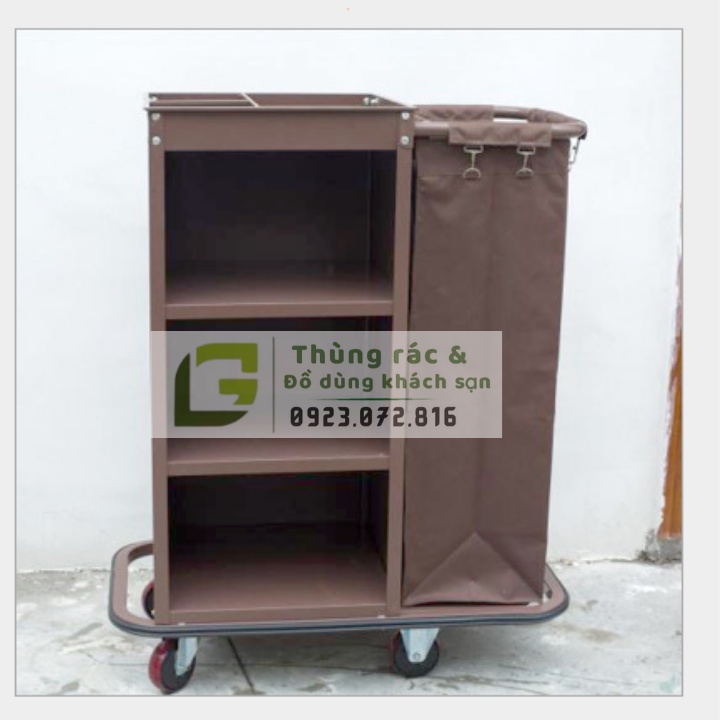 Xe dọn phòng khách sạn, xe dọn buồng phòng 1 túi