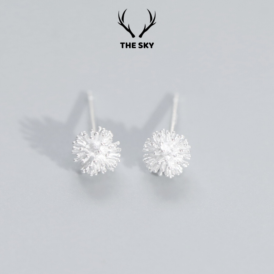 Khuyên Tai Bạc S92551, Bông Tai Nữ Hình Hoa Bồ Công Anh Thiết Kế Đơn Giản Xinh Xắn Đáng Yêu Phong Cách Hàn Quốc