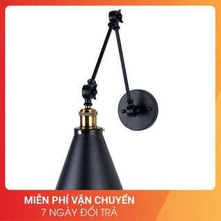 Đèn tường - đèn gắn tường chao sắt thân gấp TU206 kèm bóng LED edision ST64
