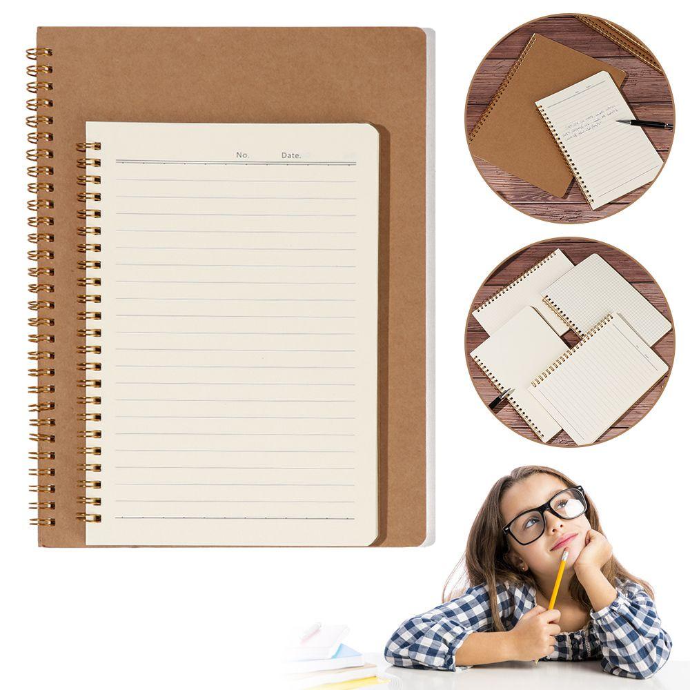 PISTA Sổ Tay B5 Bìa Giấy Kraft In Hình Xe Hơi Phong Cách Retro