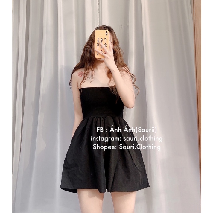 Jumpsuit quây ulzzang xinh xắn đáng yêu dạo phố sang chảnh