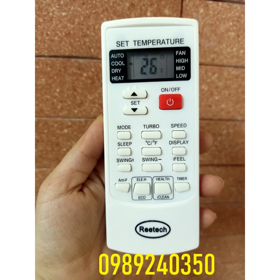 Điều khiển remote điều hòa máy lạnh Reetech