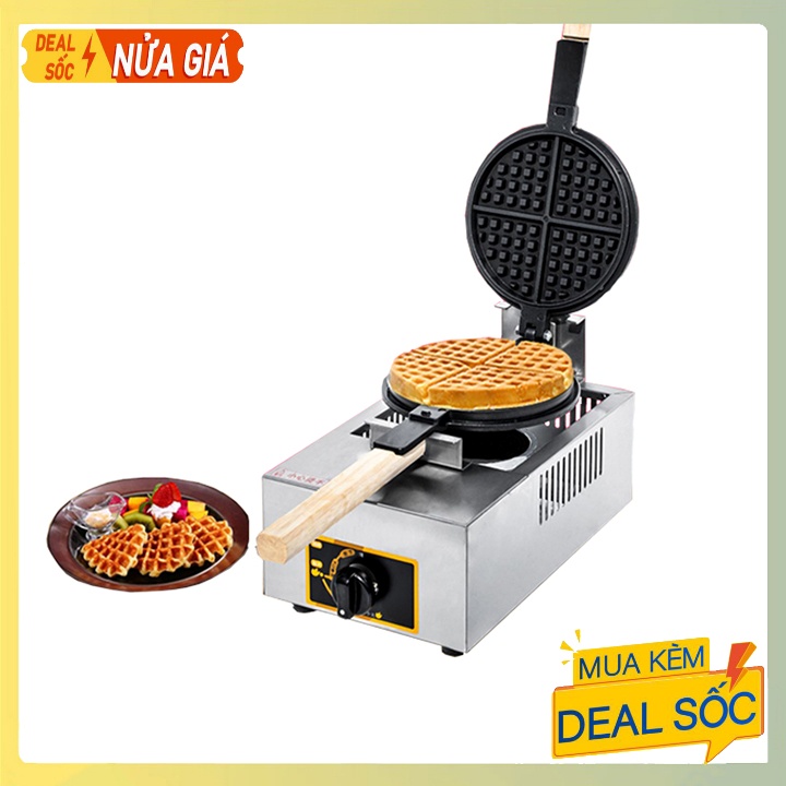 Máy Làm Bánh Waffle , Bánh Tổ Ong Công Nghiệp Sử dụng Gas