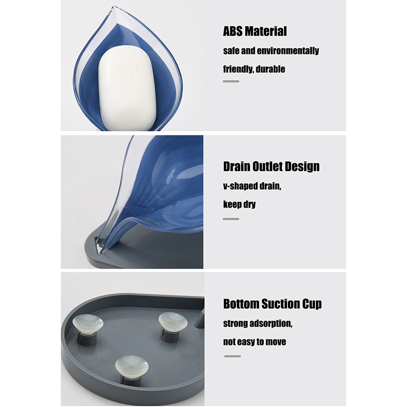 Giá Đỡ Xà Phòng Hình Chiếc Lá Có Giác Hút Tiện Dụng