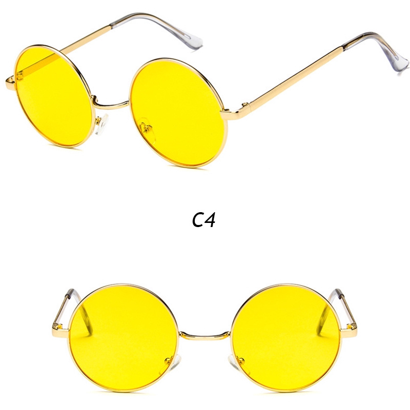 Kính mát gọng tròn phong cách Hàn Quốc Hip Hop cho nam