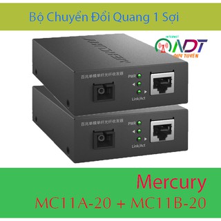 🇻🇳 Bộ Converter quang  100MB Mercury MC11A-20 + MC11B-20 -  Chuyển Đổi Quang Điện