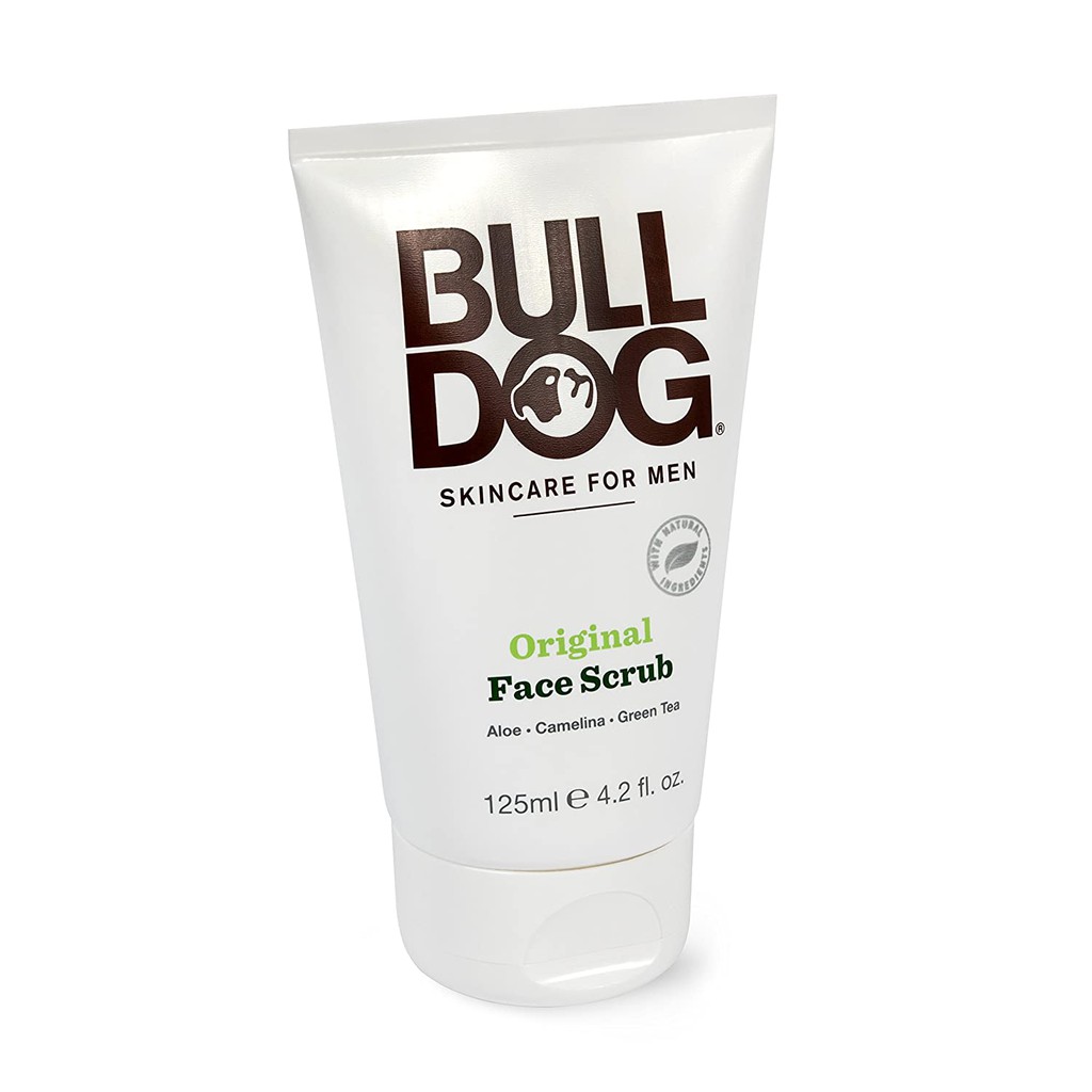 Tẩy Tế Bào Chết Da Mặt Cho Nam BULLDOG Original Face Scrub - 125ml - Hàng Chính Hãng