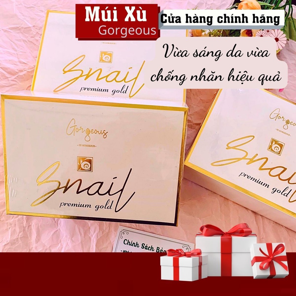 Bộ kem ngày đêm múi xù SNAIL PREMIUM GOLD Dưỡng Da, Xóa Sạch Vết Thâm, Tàn Nhan Trên Da