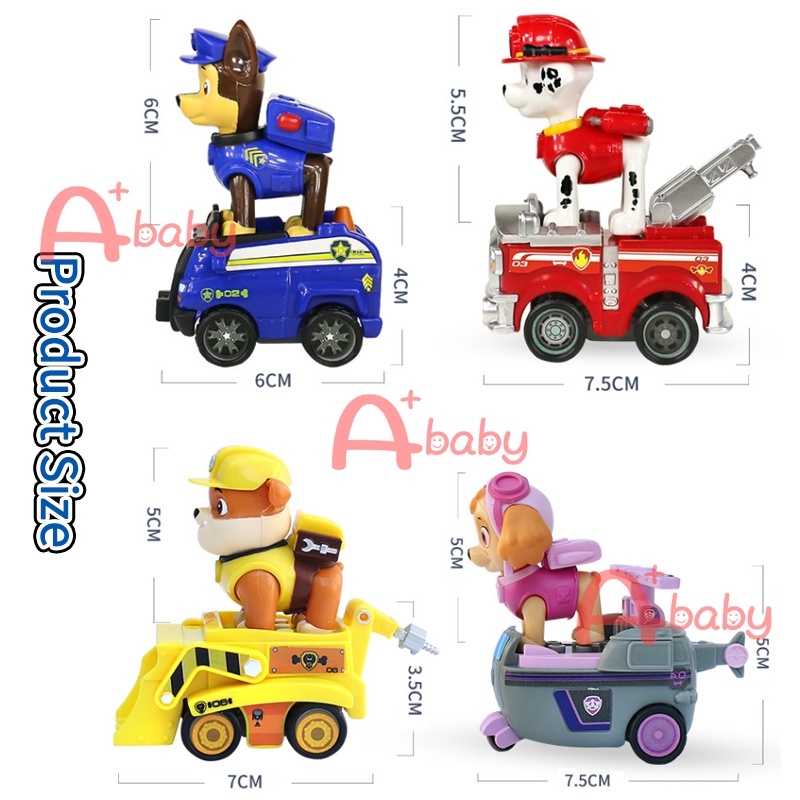 Chó cứu hộ Paw Patrol Đồ Chơi Xe Hơi / Trứng Bất Ngờ  (Xe Cảnh Sát Chase/ Chó Marshall / Rubble / Skye)