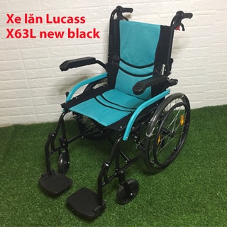 Xe lăn hợp kim nhôm siêu nhẹ du lịch lucass x63l/x63/x63a new, mẫu mới 2020