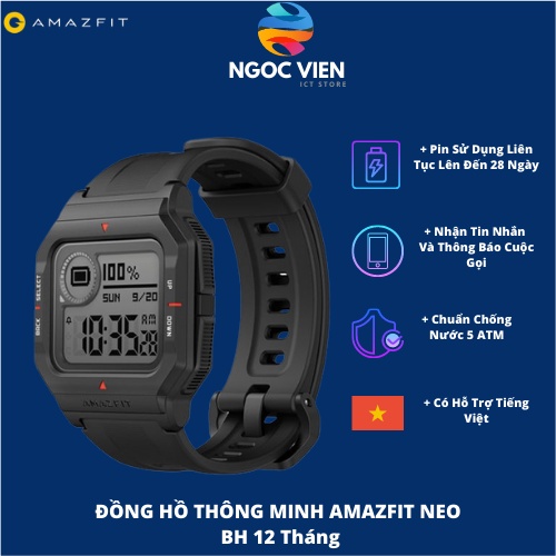 [Hỏa Tốc - HCM] Đồng Hồ Thông Minh Xiaomi Amazfit Neo | Chính Hãng | Bản Quốc Tế | BH 12TH DIGIWORLD | Ngoc Vien Store