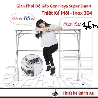 sào phơi đồ inox dài 1,6m, giàn phơi quần áo inox chữ X.giàn phơi quần áo inox X tặng kèm 30 khoen tròn nhựa
