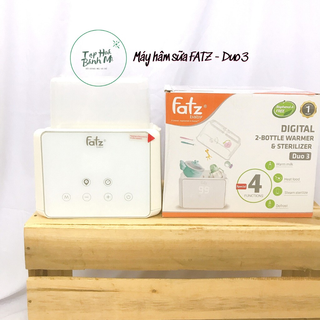 Máy hâm sữa tiệt trùng Fatz Duo3 (có hẹn giờ) mã FB3093VN