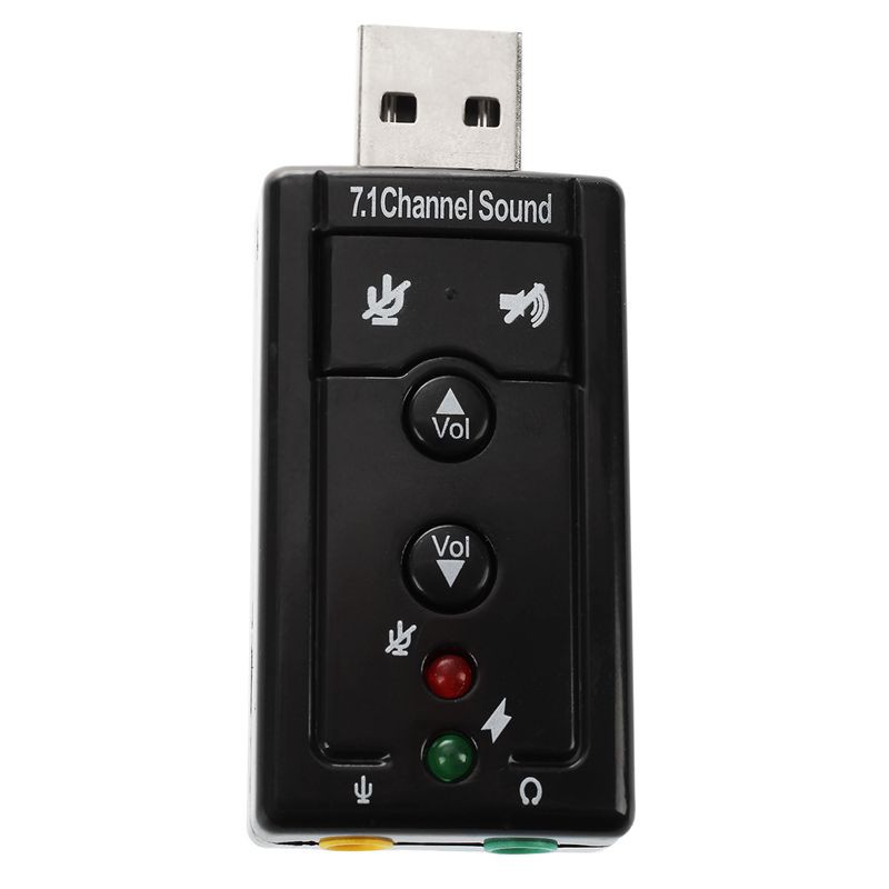 Card âm thanh 7.1 gắn ngoài cổng USB tiện dụng