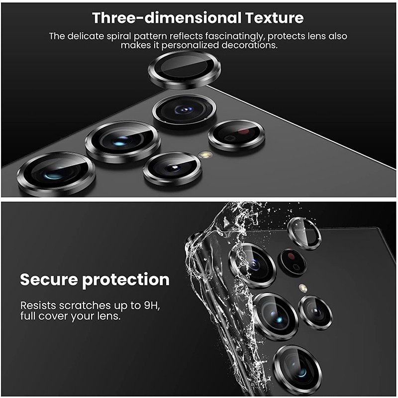 Nắp ống kính camera TBTIC kính cường lực 9H bảo vệ chắc chắn cho Samsung Galaxy S22 Ultra